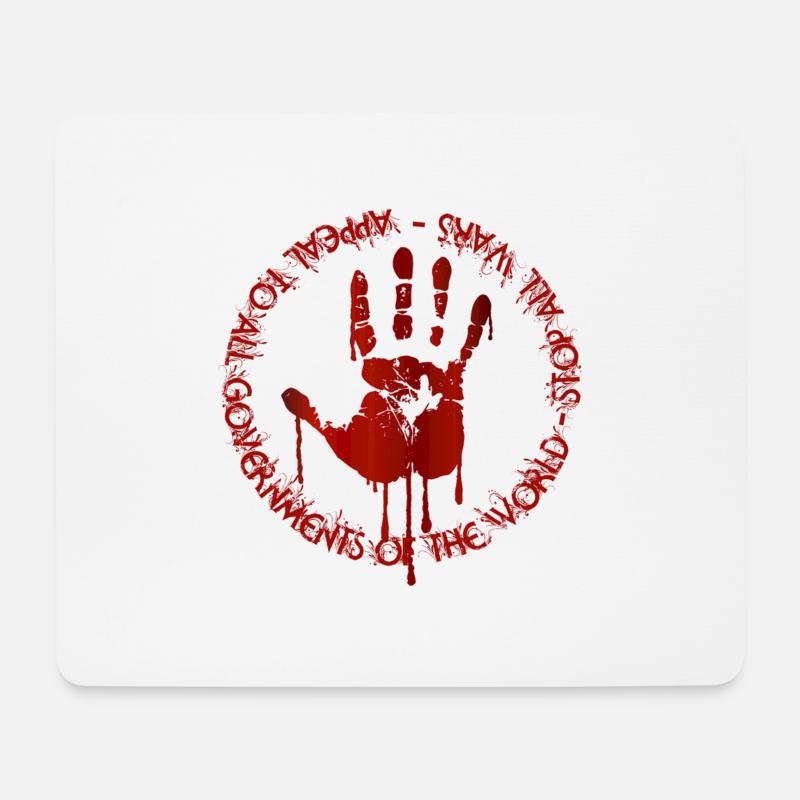 Appell an alle Regierungen der Welt - Mousepad (Querformat) - Weiß