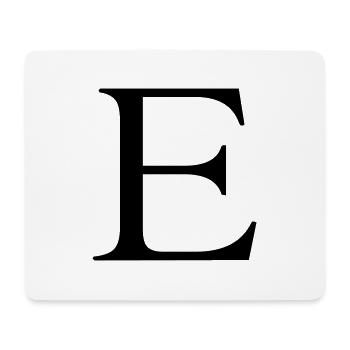 e - Mousepad (Querformat) - Weiß - Vorne