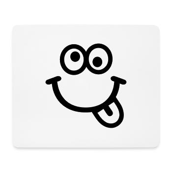 Smiley - Tapis de souris (format paysage) - blanc - Devant