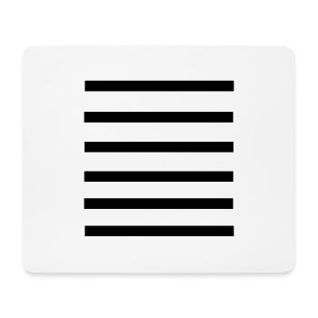stripes_pattern_line - Mousepad (Querformat) - Weiß - Vorne
