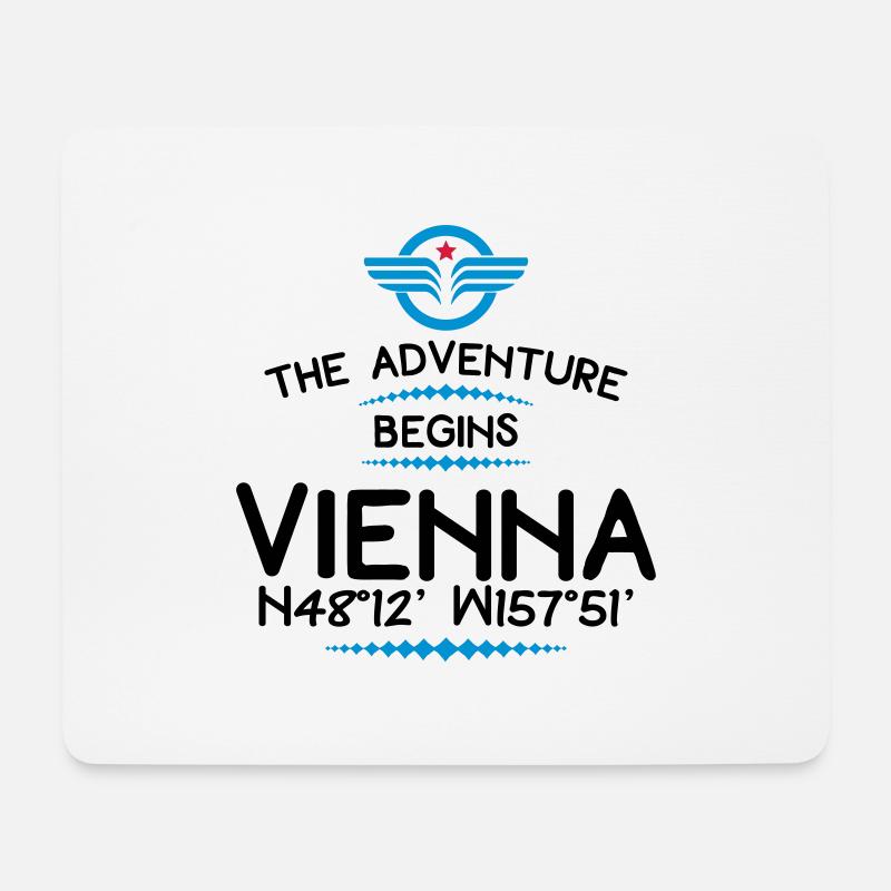 Wien - Mousepad (Querformat) - Weiß