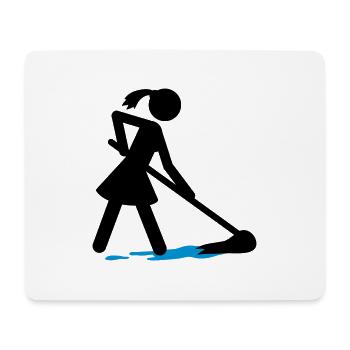 Charwoman - Mouse Pad (horizontal) - white - Front