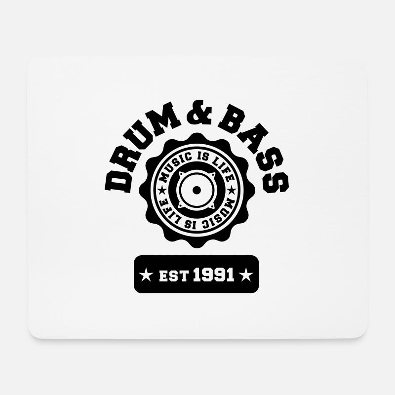 Drum and Bass - Mouse Pad (horizontal) - white