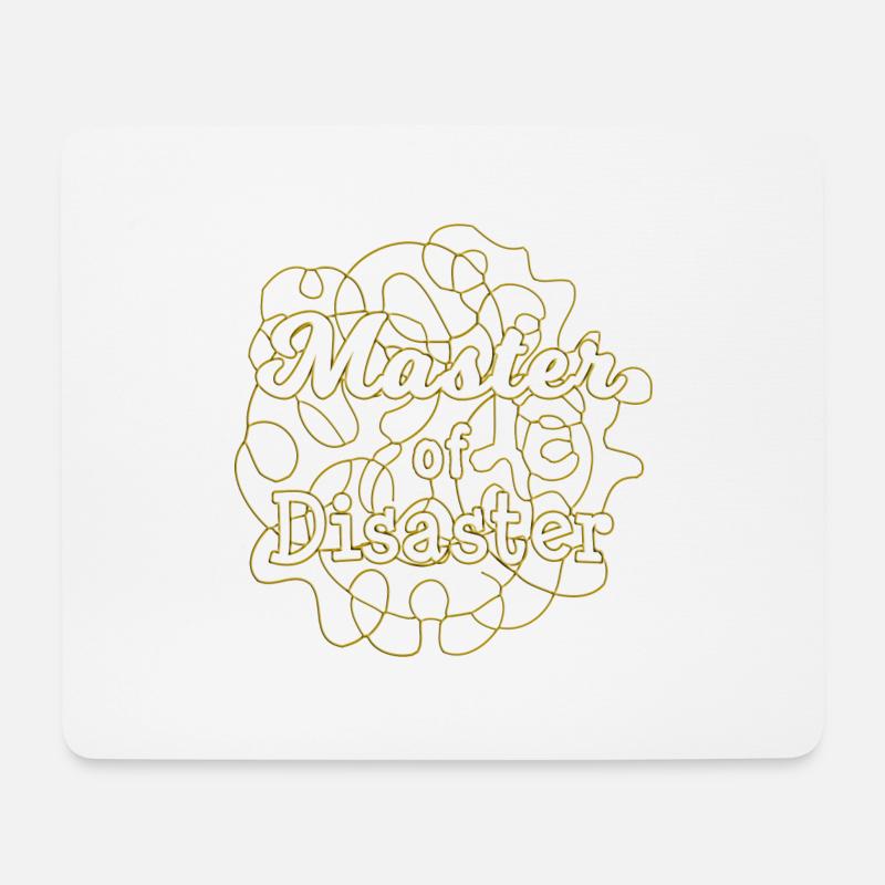 Master of disaster - Mousepad (Querformat) - Weiß