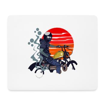 Motorrad - Mousepad (Querformat) - Weiß - Vorne