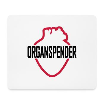 Organspender - Mousepad (Querformat) - Weiß - Vorne