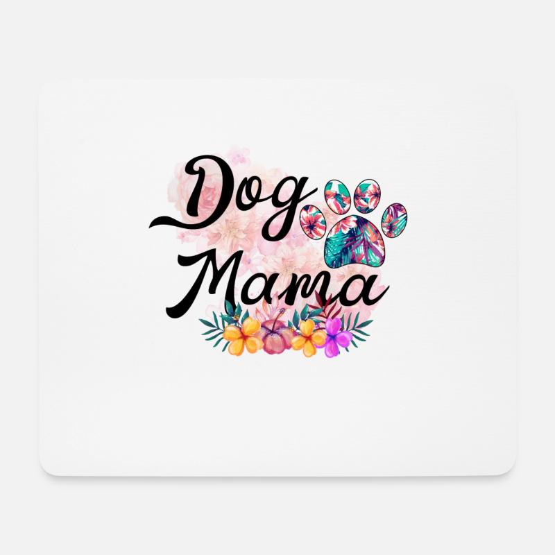 Hundemama - Mousepad (Querformat) - Weiß