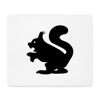 Killer Squirrel - Böses Eichhörnchen - Mousepad (Querformat) - Weiß - Vorne