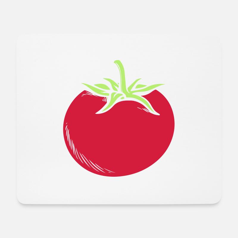 Tomate - Mousepad (Querformat) - Weiß