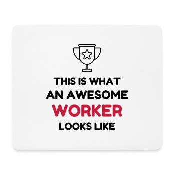Arbeiter / Fabrik / Arbeit / Job - Mousepad (Querformat) - Weiß - Vorne