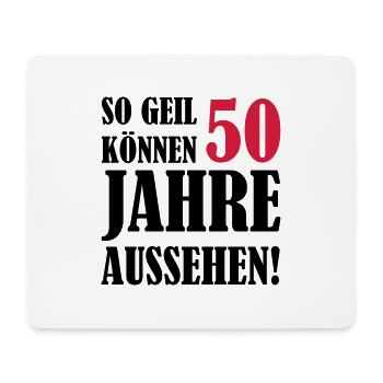 50_jahre - Mousepad (Querformat) - Weiß - Vorne
