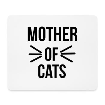 Mother of cats - Tapis de souris (format paysage) - blanc - Devant