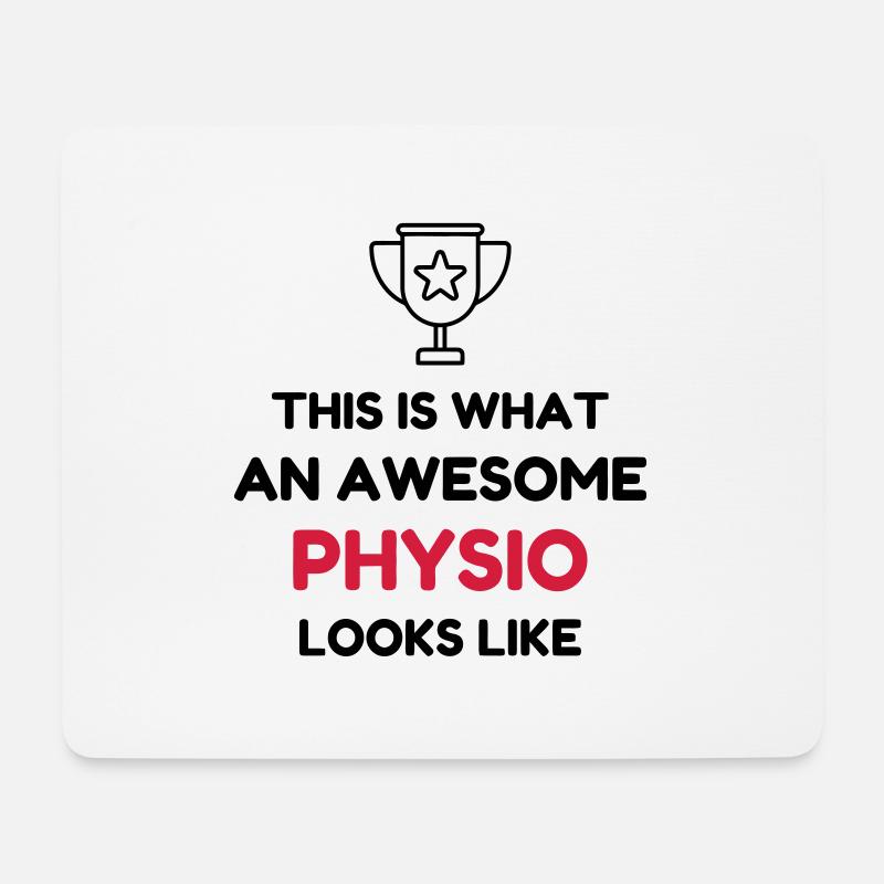 Krankengymnast / Krankengymnastin / Physio / - Mousepad (Querformat) - Weiß