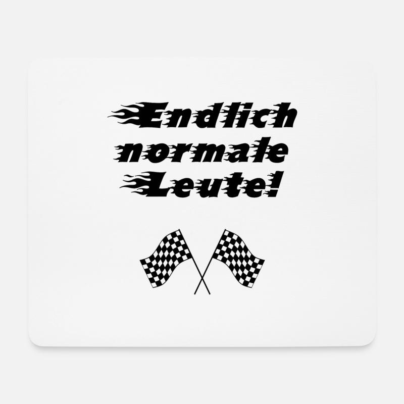 Endlich normale Leute - Rallye - Mousepad (Querformat) - Weiß