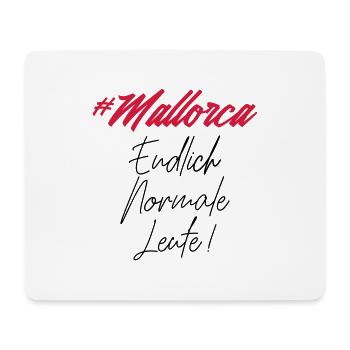 mallorca endlich normale leute - Mousepad (Querformat) - Weiß - Vorne
