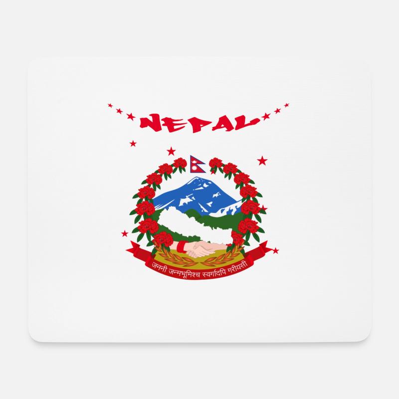 Nepal - Mousepad (Querformat) - Weiß