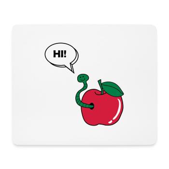 wurm_hi_02 - Mouse Pad (horizontal) - white - Front