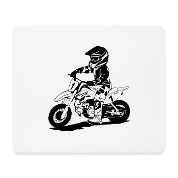 Kinder Motocross - KIDS MX - Mousepad (Querformat) - Weiß - Vorne