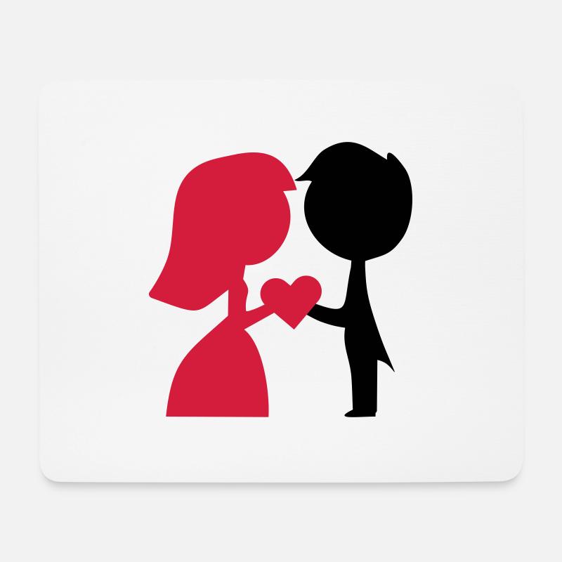 Heiraten - Mousepad (Querformat) - Weiß