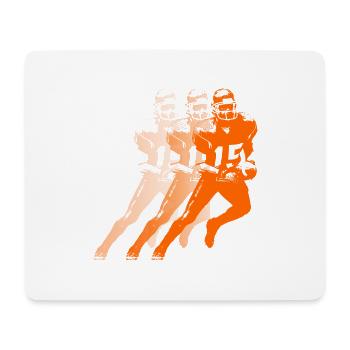 Football - Mousepad (Querformat) - Weiß - Vorne