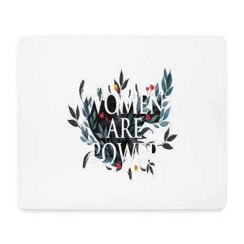 Le pouvoir des femmes !! - Tapis de souris (format paysage) - blanc - Devant