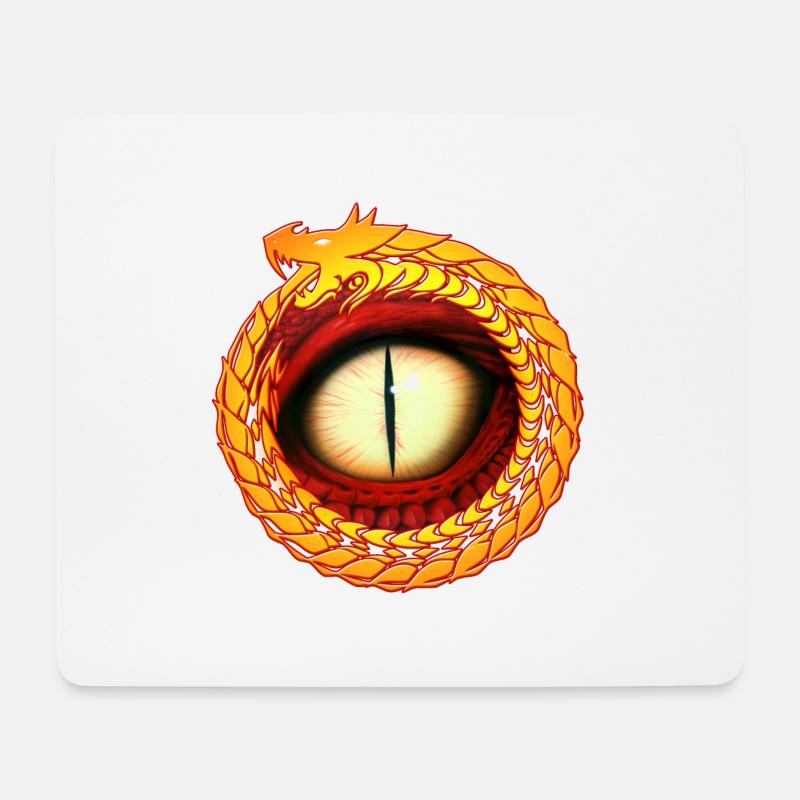 Dragon eye - Mouse Pad (horizontal) - white