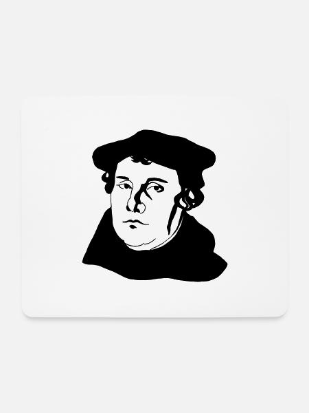 Luther - Mousepad (Querformat) - Weiß