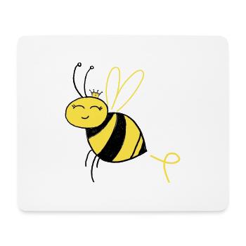 Biene - Mousepad (Querformat) - Weiß - Vorne