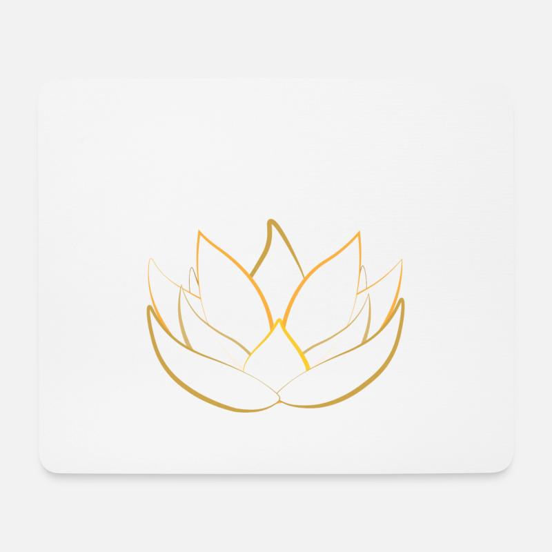 Namaste - Mousepad (Querformat) - Weiß