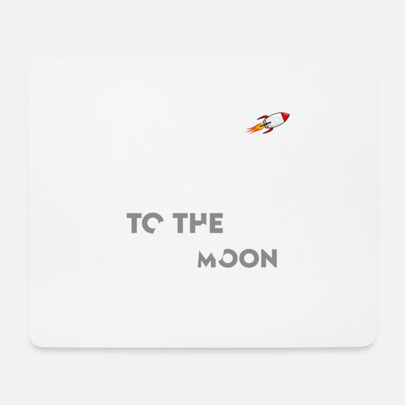 To the moon - Mouse Pad (horizontal) - white