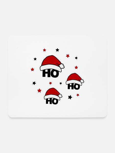 ho ho ho 02 - Mousepad (Querformat) - Weiß