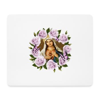 Sainte Marie-Vierge-sainte-mère-jésus - Tapis de souris (format paysage) - blanc - Devant