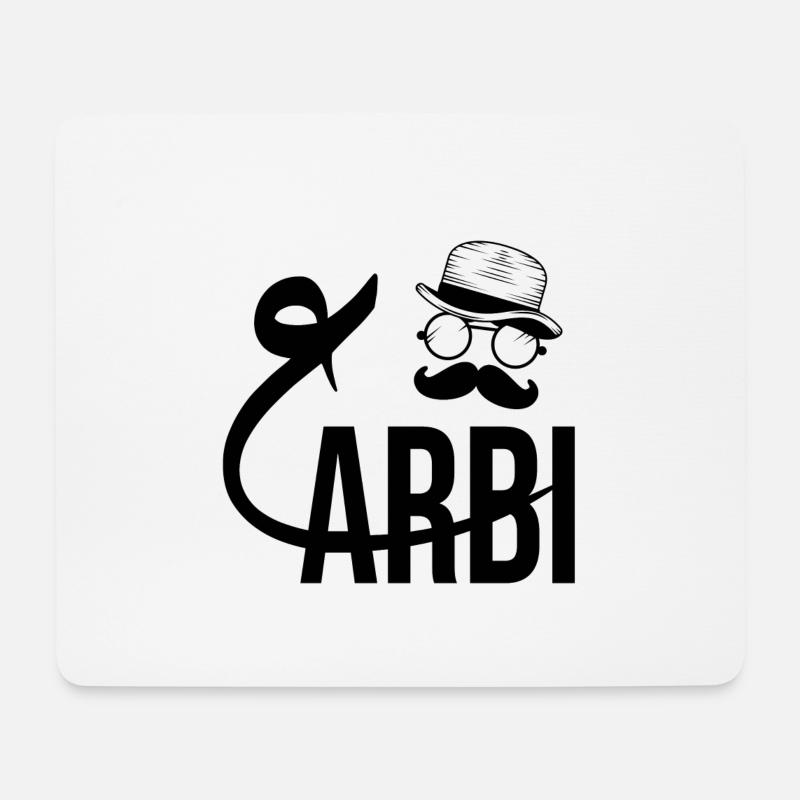 Arabi - Mousepad (Querformat) - Weiß