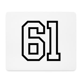 Trabzon 61 Zahl - Mousepad (Querformat) - Weiß - Vorne