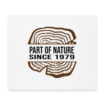 1979 anniversaire 43 ans anniversaire partie de la nature - Tapis de souris (format paysage) - blanc - Devant