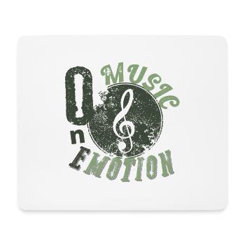 One music one emotion - Tapis de souris (format paysage) - blanc - Devant