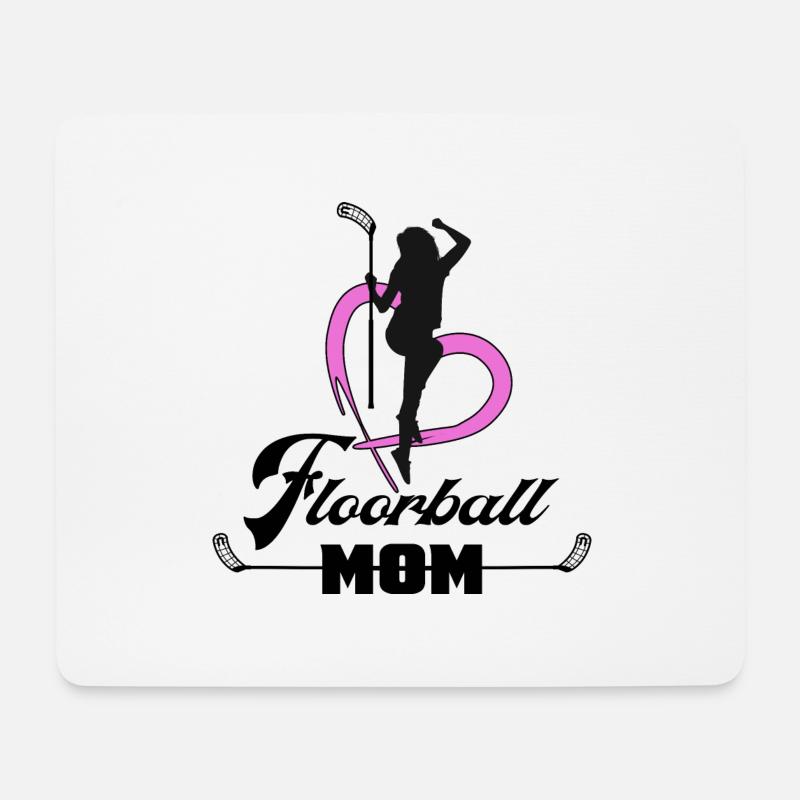 floorball floorball-mom unihockey-mom - Mousepad (Querformat) - Weiß