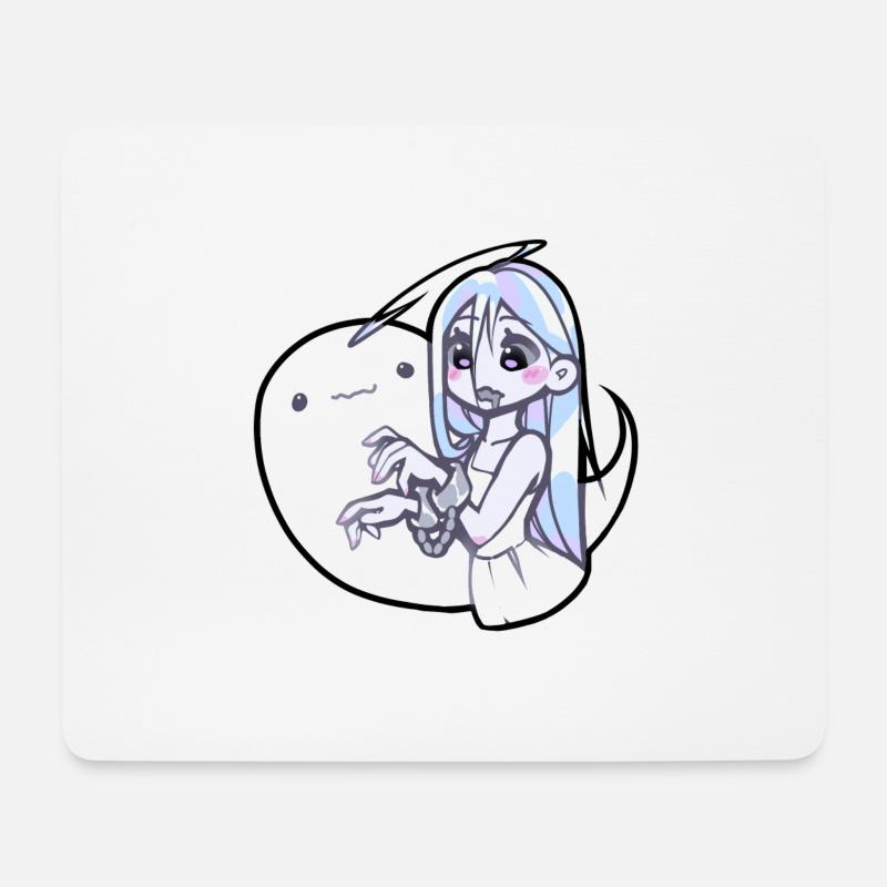 Geist Anime Mädchen - Mousepad (Querformat) - Weiß