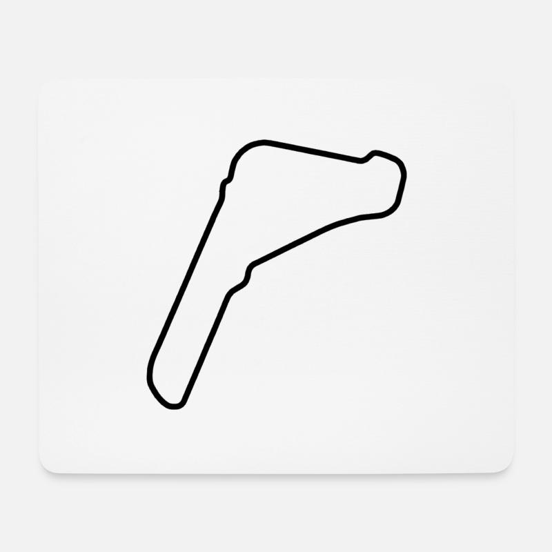 Italy Race Track - Mouse Pad (horizontal) - white