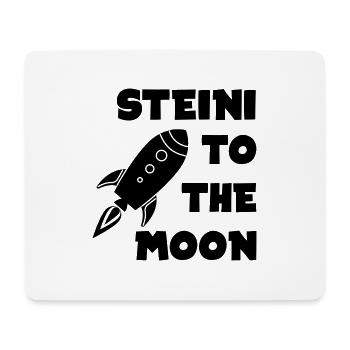 Steinhoff to the Moon - Mousepad (Querformat) - Weiß - Vorne