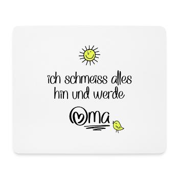 lustige Sprüche für Oma - Mousepad (Querformat) - Weiß - Vorne