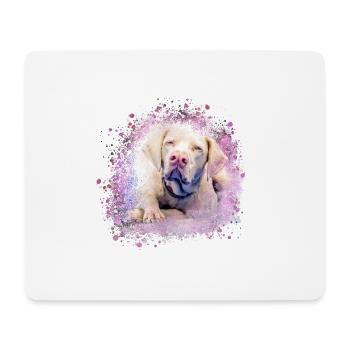 Catalburun, chien, graffiti, beige, peinture, boxer - Tapis de souris (format paysage) - blanc - Devant