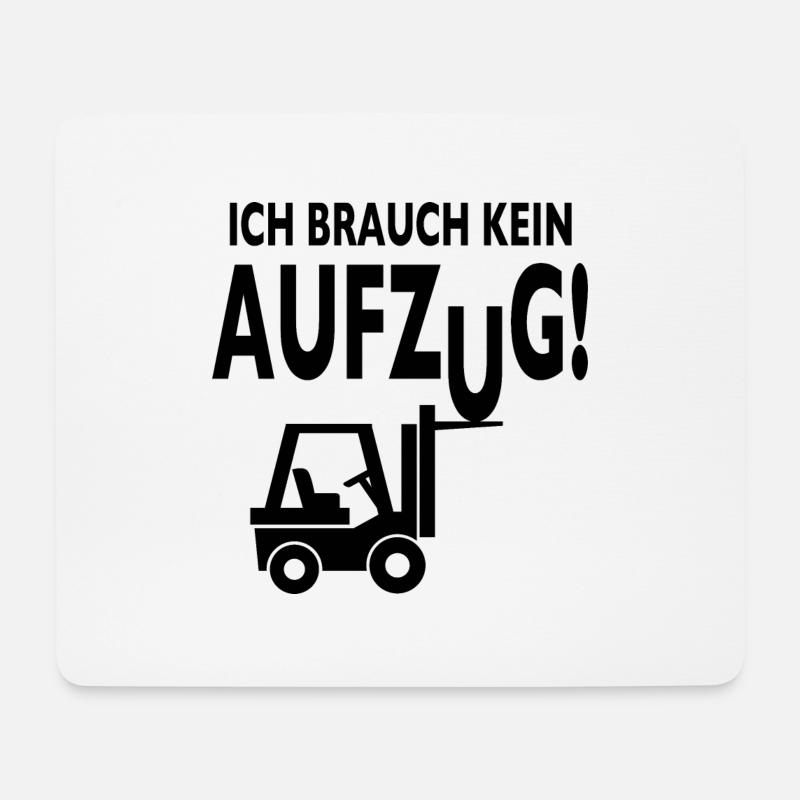 Staplerfahrer Lagerist Gabelstaplerfahrer Stapler - Mousepad (Querformat) - Weiß