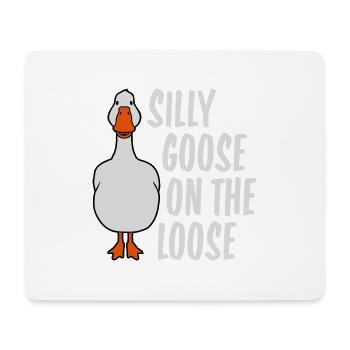 goose on the loose - Mousepad (Querformat) - Weiß - Vorne
