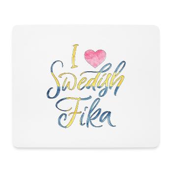 Suède Suède Viking Norden Scandinavie fika - Tapis de souris (format paysage) - blanc - Devant