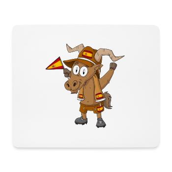Spanischer Steinbock Fan - Mousepad (Querformat) - Weiß - Vorne