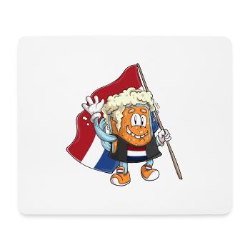 Beer fan of Netherlands - Mouse Pad (horizontal) - white - Front