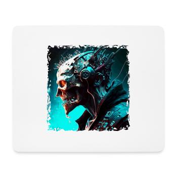 Cyborg or monster as Cyber Android of the future - Mouse Pad (horizontal) - white - Front