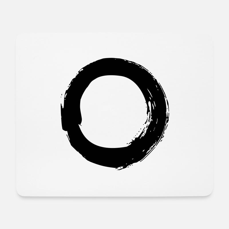 Enso - Mousepad (Querformat) - Weiß