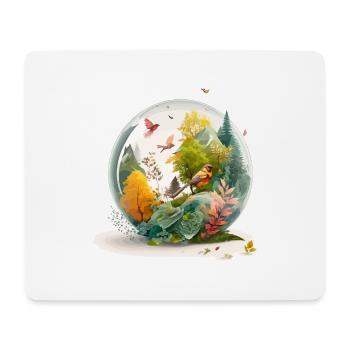 Der Miniaturbohrer - Mousepad (Querformat) - Weiß - Vorne